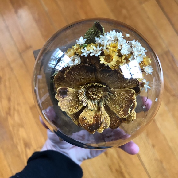 Vintage Glass Incased Flower Arrangement by Leonard Creations - Picture 10 of 10